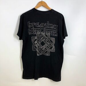 Breaking Benjamin Black Graphic Short Sleeve Crew Neck T Shirt Mens Size Medium